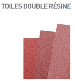 Feuilles abrasives 230 x 280 mm toiles doubles résine